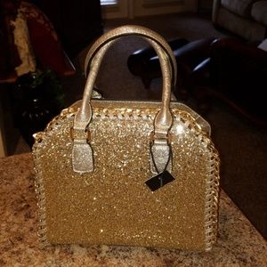 👑💄👠Dazzling Gold Handbag